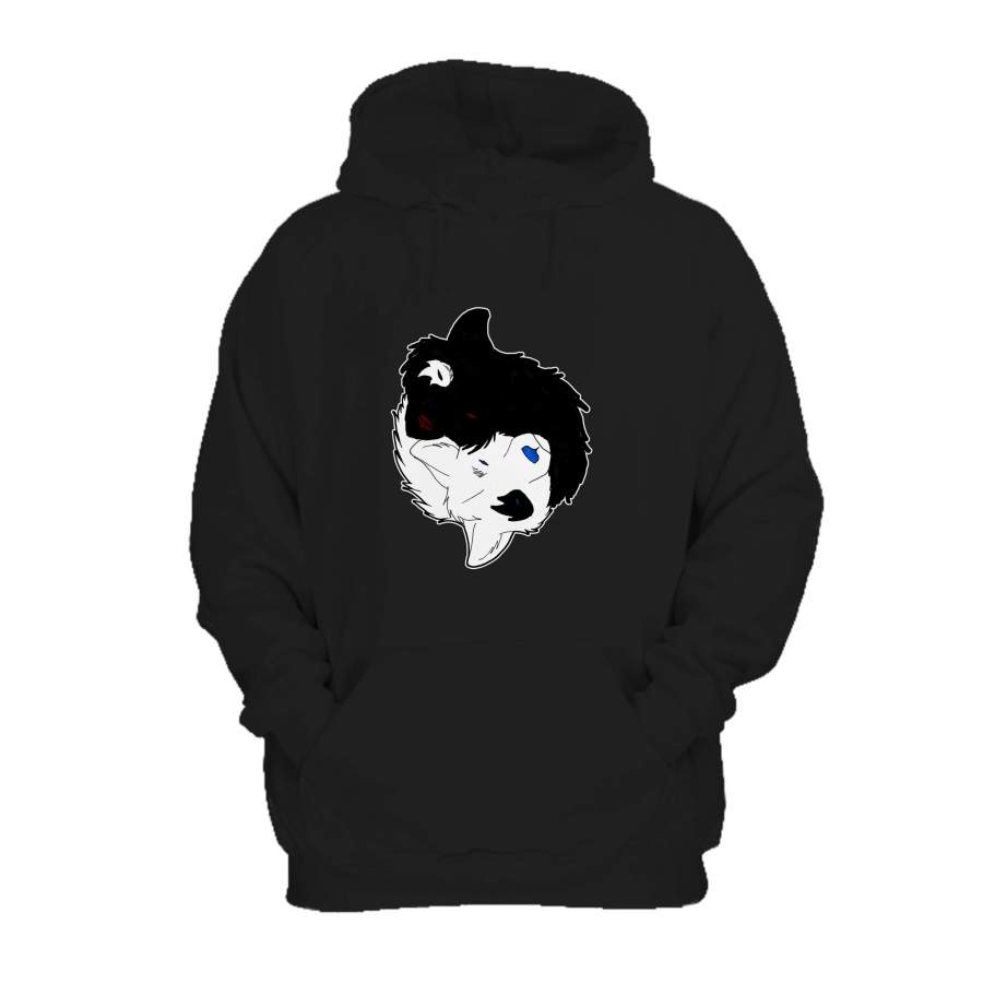 Wolf Quote Native American Spirit Animal Design Two Wolves Black And White Text Hoodie