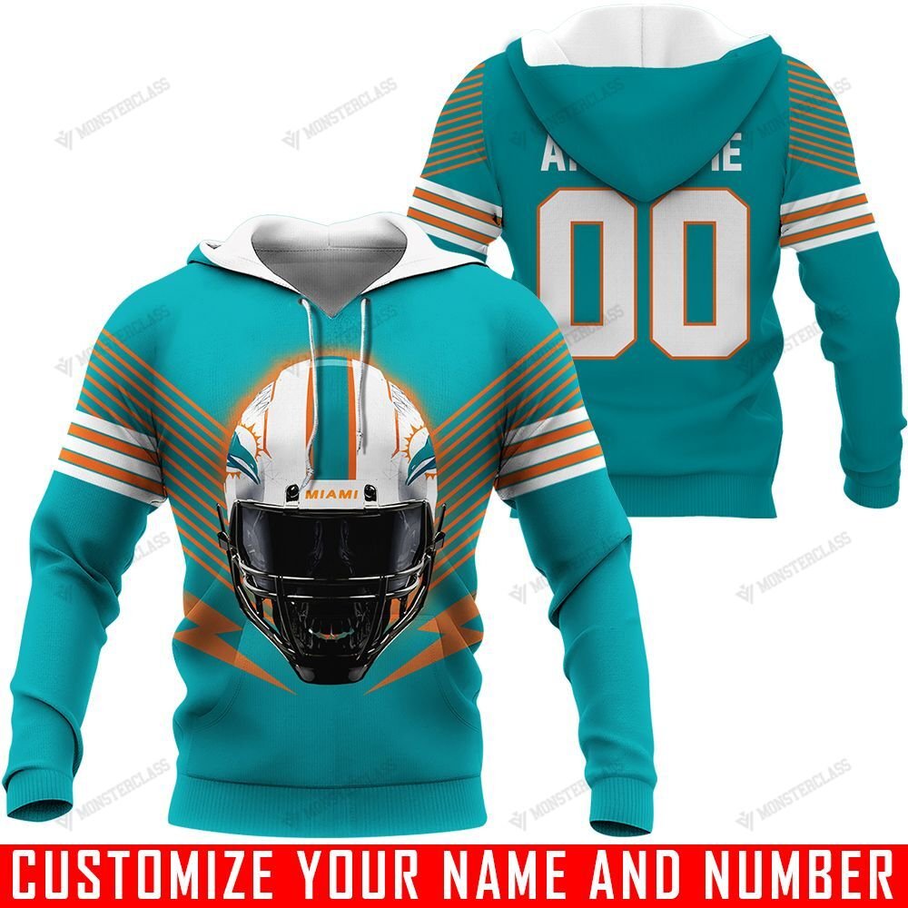 Miami Dolphins – Helmets – v2 – HOT SALE 3D PRINTED – NOT IN STORE