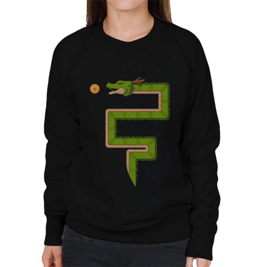 Dragon Ball Z Snake Game Retro Women’s Sweatshirt