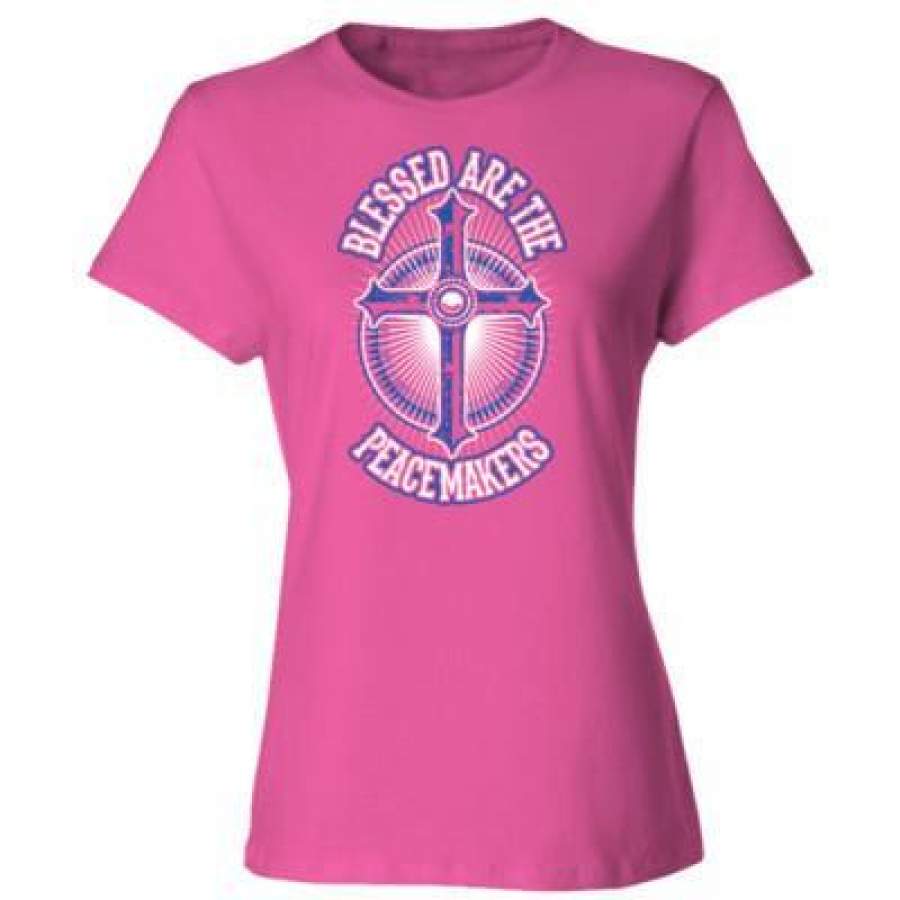 AGR Blessed Are The Peacemakers – Ladies’ Cotton T-Shirt