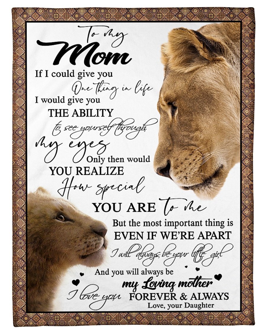 To My Mom Love Your Daughter Fleece Blanket,Thank You Gifts For Mother’S Day, Best Mother’S Day Gift Ideas, Home Decor Bedding Couch Sofa Soft And Comfy Cozy