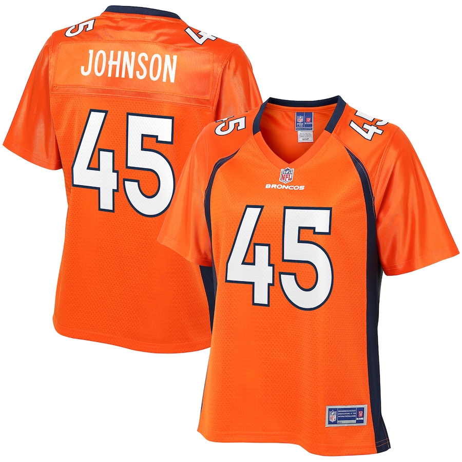 Alexander Johnson Denver Broncos NFL Pro Line Womens Player Jersey – Orange