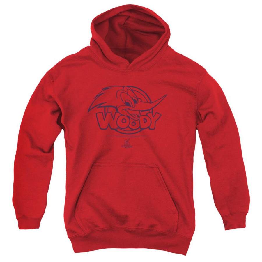 Woody Woodpecker Big Head Youth Hoodie (Ages 8-12)