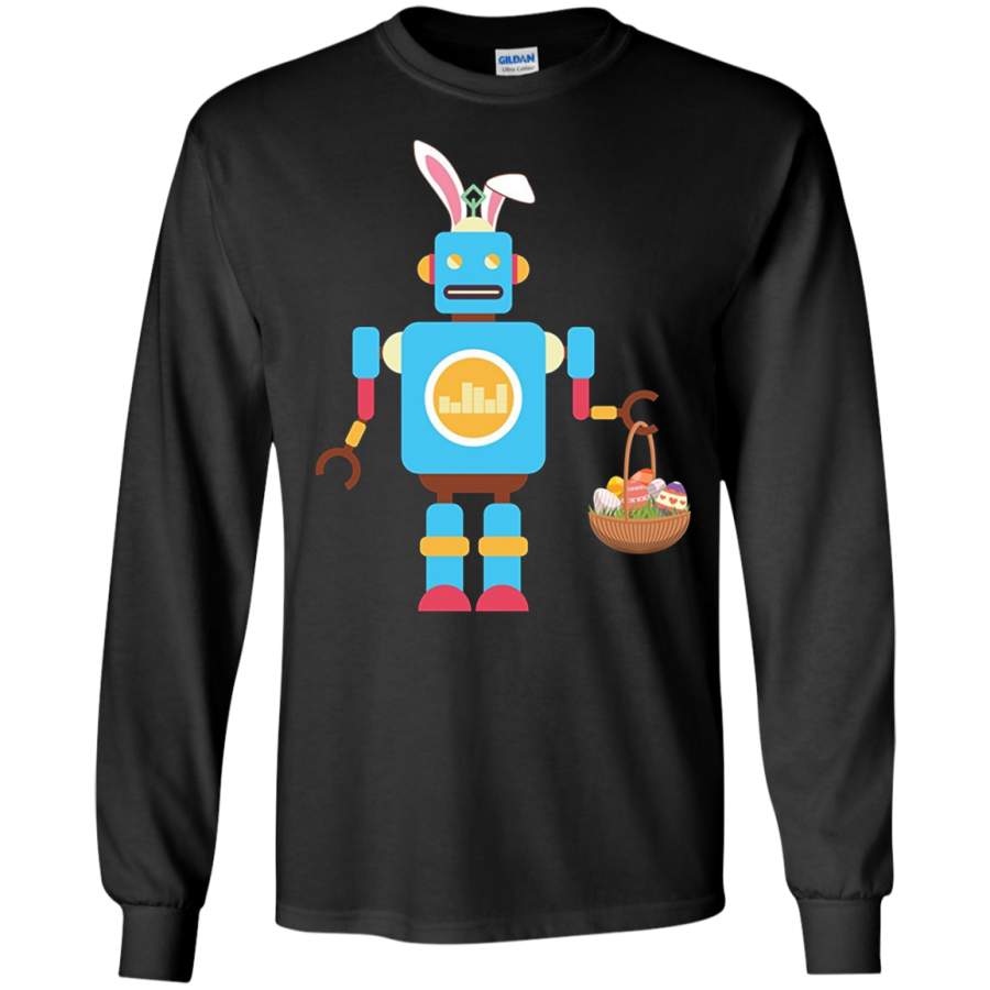 Robot Easter Bunny Funny – for Boys Girls Women Men LS Tshirt – Teeever.com