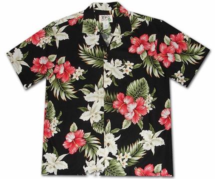 Enchantment Luau Black Hawaii Summer Shirt Ha11919