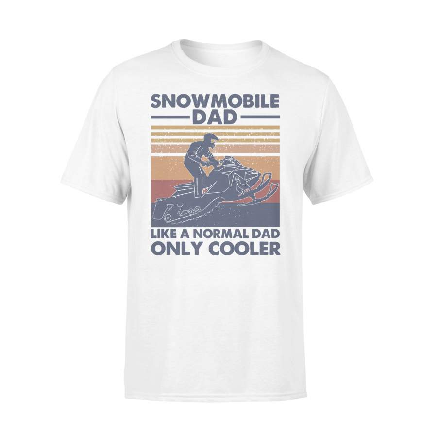 Snowmobile Dad Like A Normal Dad Only Cooler Vintage T-shirt