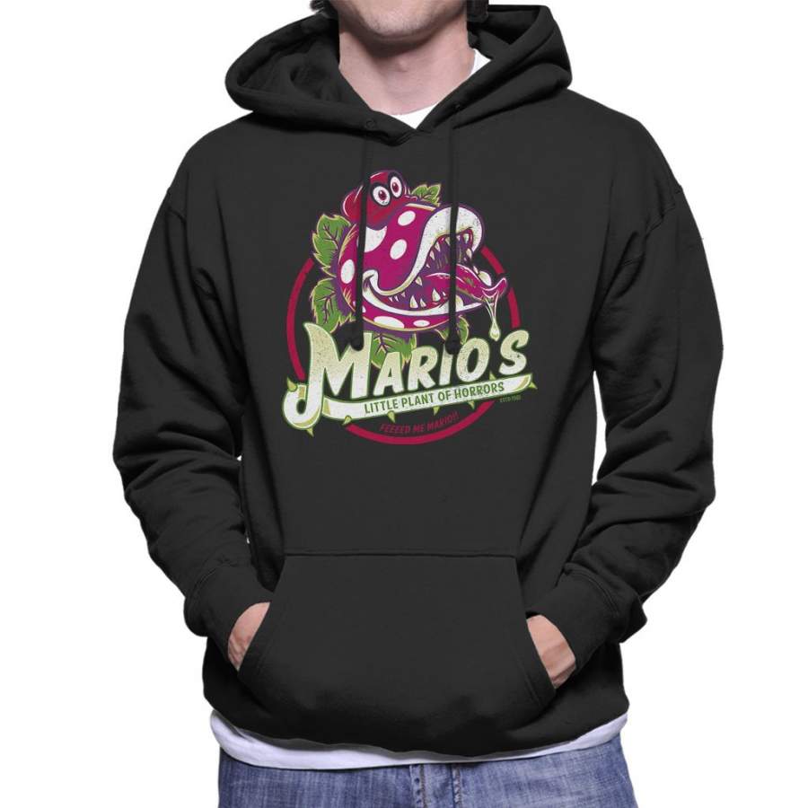 Super Mario Little Plant Of Horrors Men’s Hooded Sweatshirt
