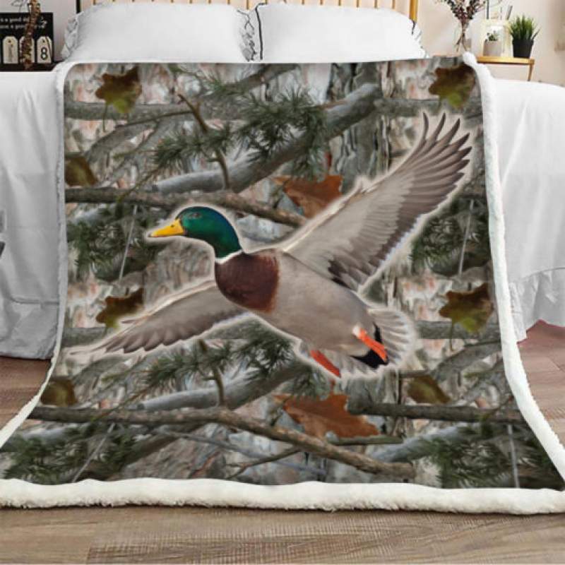 Duck Hunting Sherpa Blanket JR1601 95O35