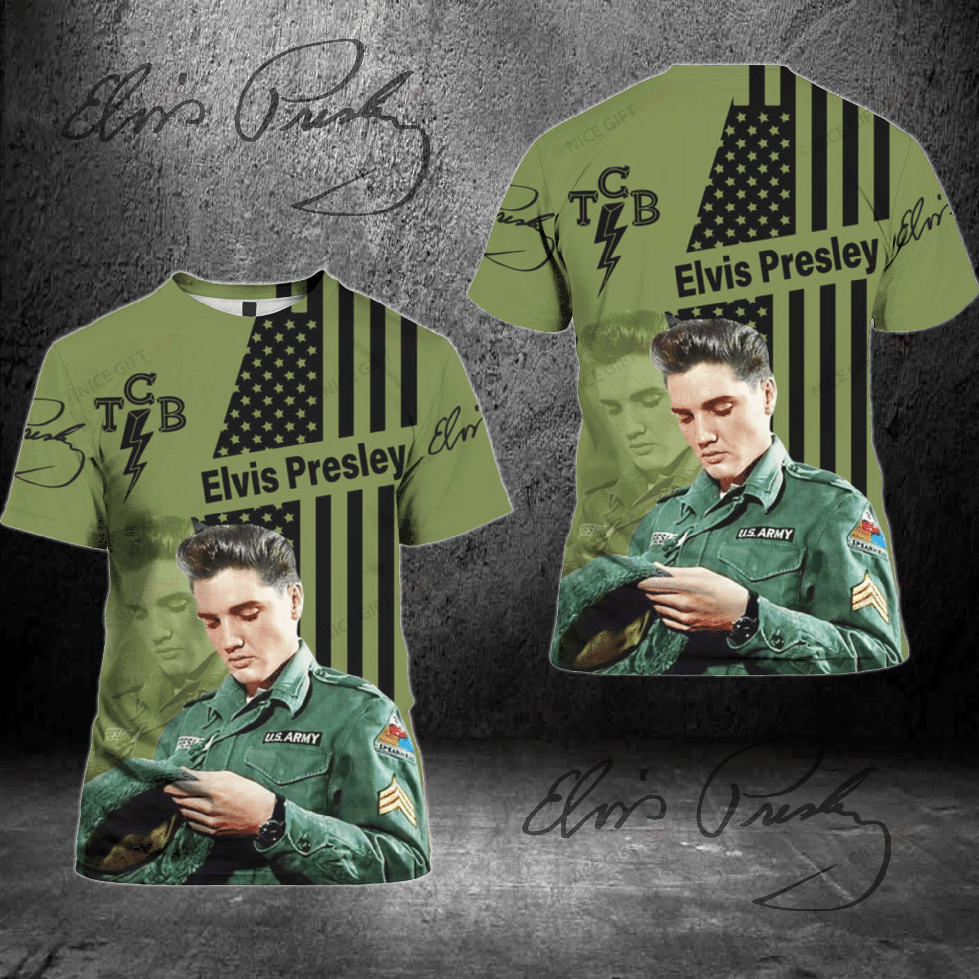 Elvis Presley 3D T-Shirt 3Ts-O8B6