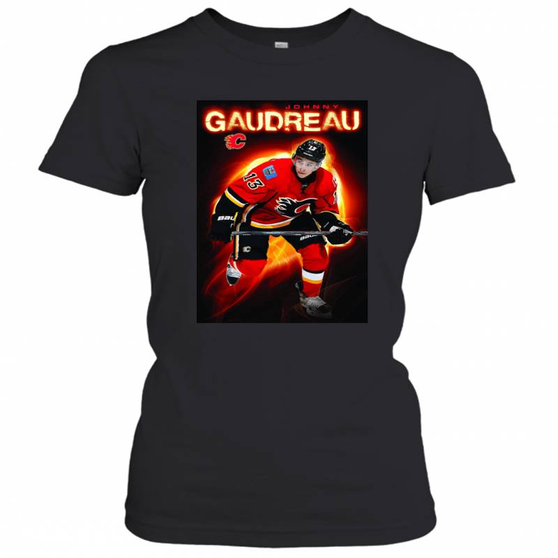 International Calgary Flames Johnny Gaudreau Premium Wall Women’s T-Shirt