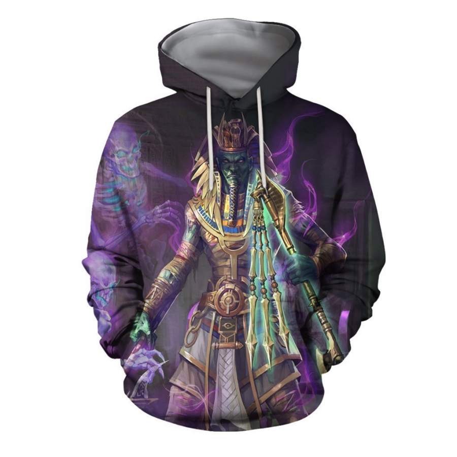 3D All Over Print Osiris Egyptian God Hoodie