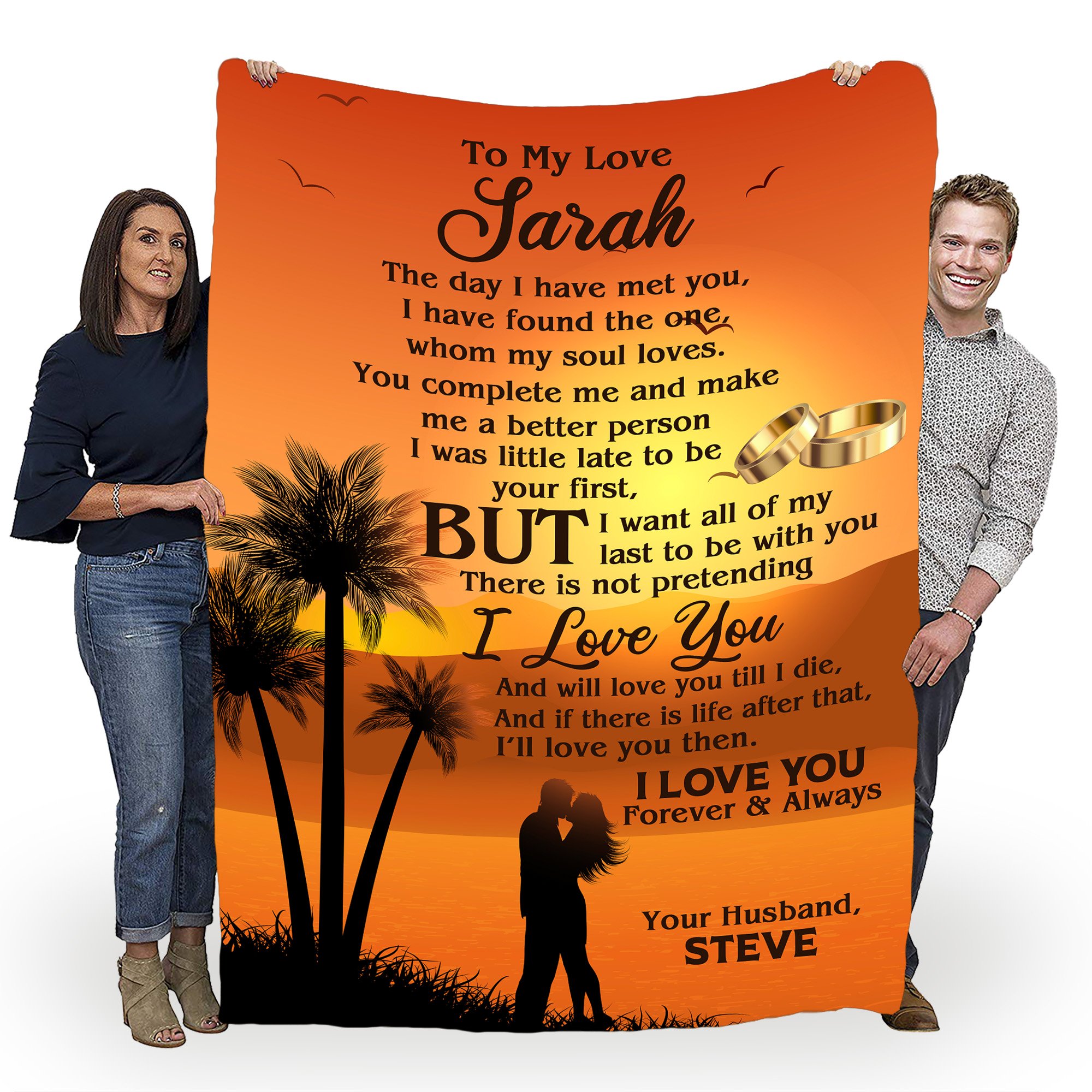 You Complete Me And Make Me A Better Person Customized Blanket For Wife