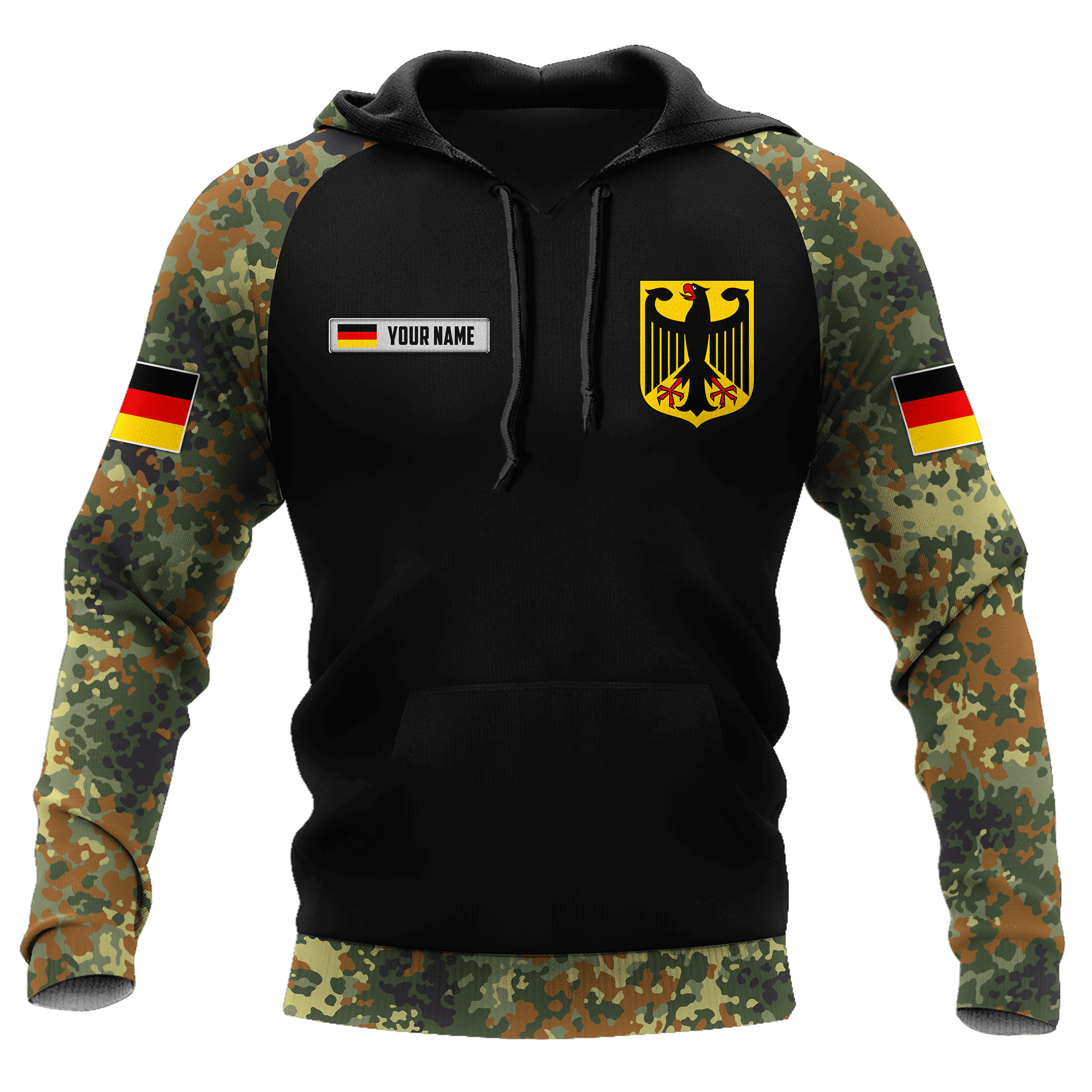 Personalized name German Army Hoodie 3D All Over Printed Unisex Shirts Pi10052104
