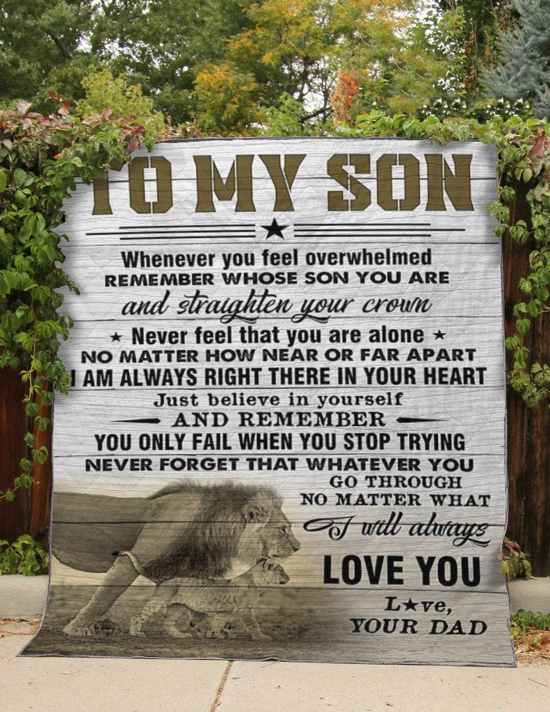 To My Son Blanket, Fleece Blanket, Never Forget That Whatever You.Gift For Son Family Home Decor Bedding Couch Sofa Soft And Comfy Cozy