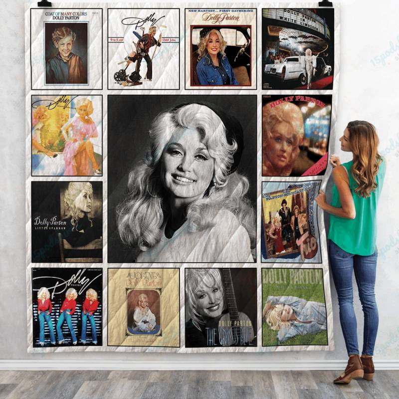 Dolly Parton Album Quilt Blanket 01