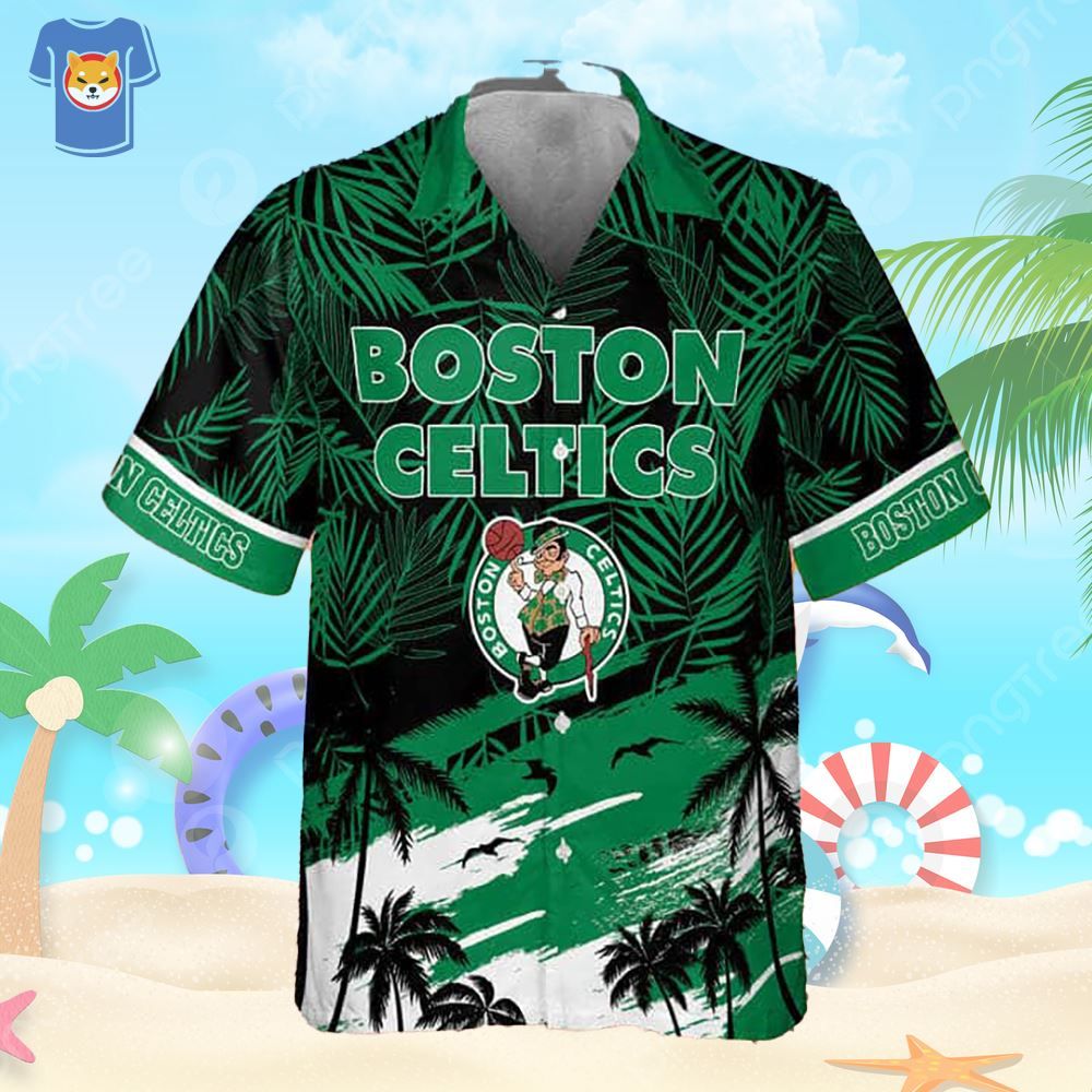 Vintage Boston Celtics Hawaiian Shirt Best Beach Gift