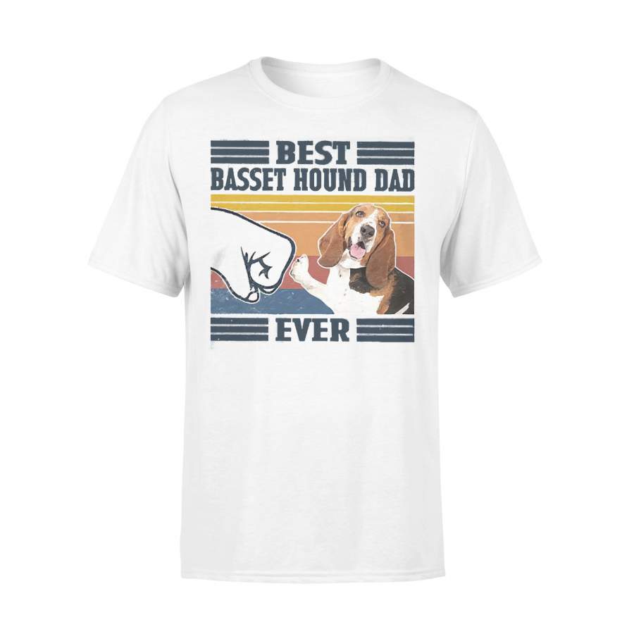 Father’s Day Best Basset Hound Dad Ever Vintage T-shirt