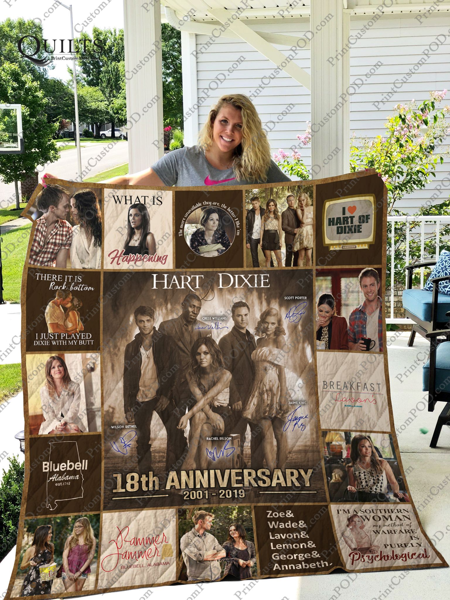 Hart Of Dixie Quilt Blanket