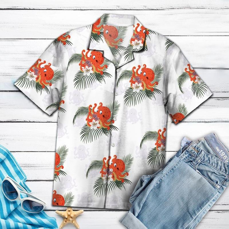 Octopus Tropical Hawaii Shirt For Men Women Adult Ha104507