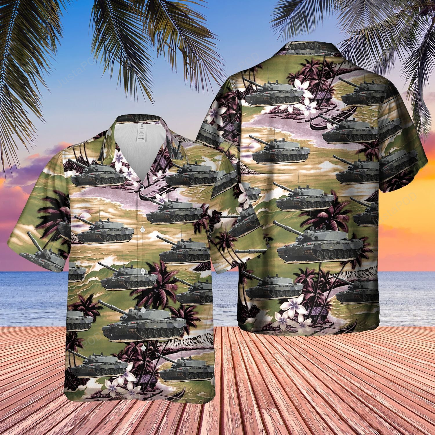 British Army Challenger 2 Hawaii Shirt Ha32148