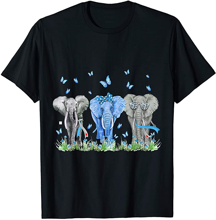 Three Elephants Diabetes Awareness – Elephants Diabetes T-Shirt