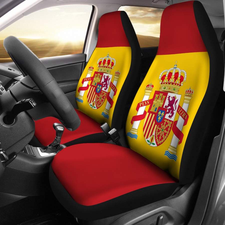 Spain Flag Car Seat Covers