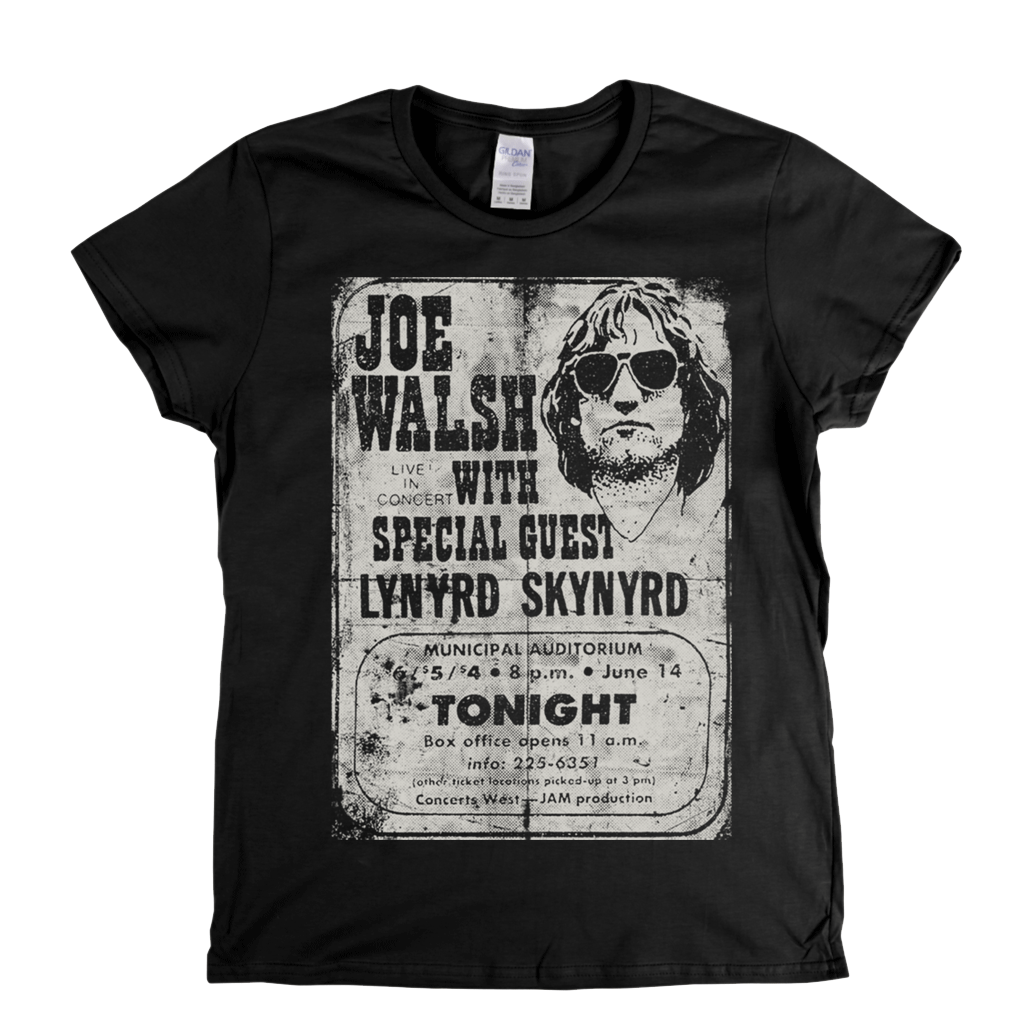 Joe Walsh Concert Poster Womens T-Shirt