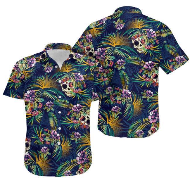 Skull Art Hawaii Shirt Ha21584