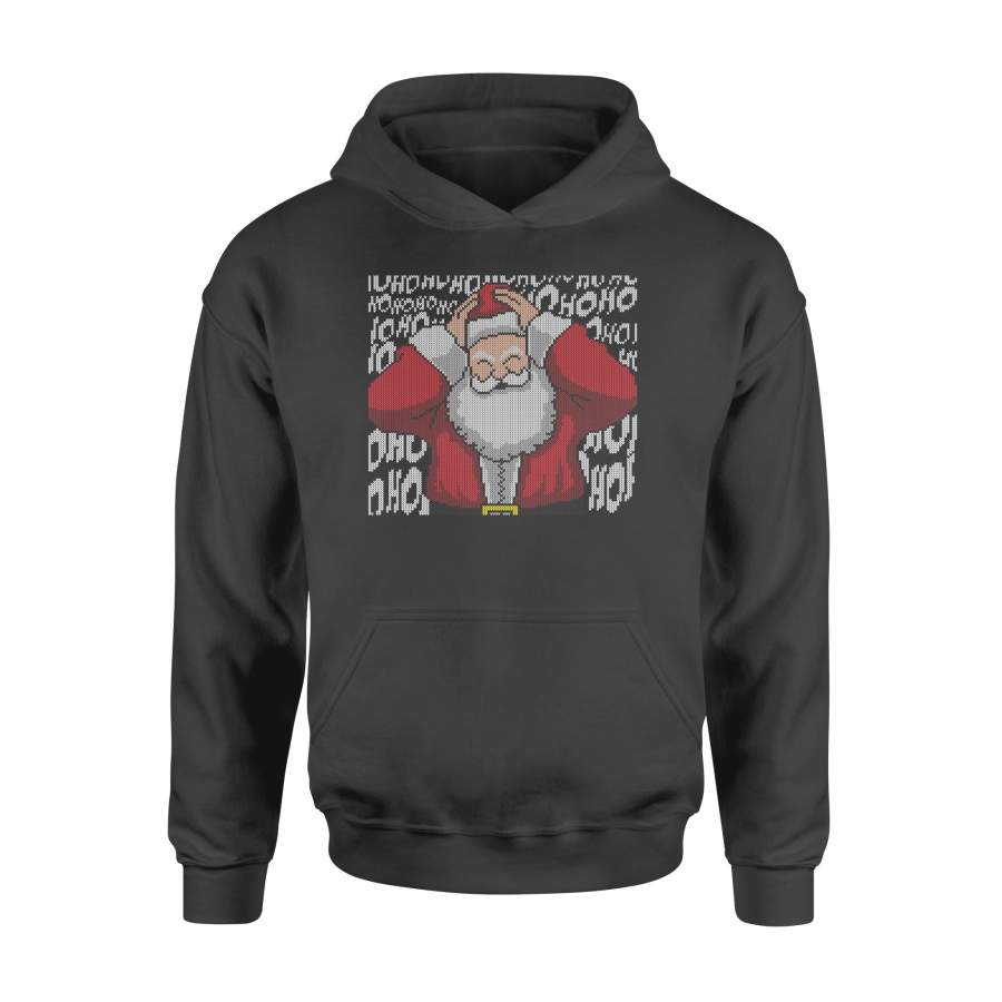 Christmas Gift Idea Santa Claus Is Hugging His Head And Laughing – Standard Hoodie
