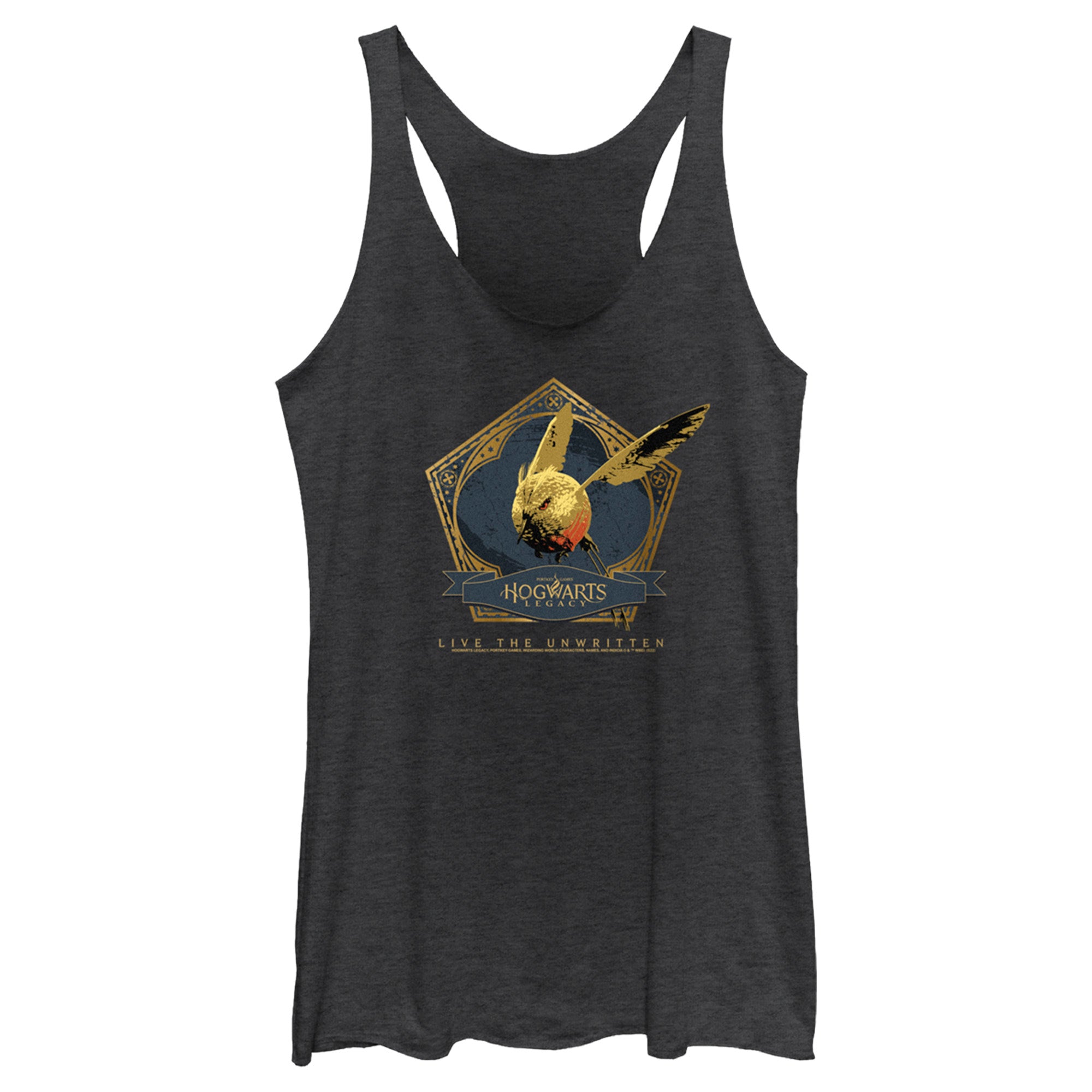 Women’S Hogwarts Legacy Golden Snidget Logo Racerback Tank Top