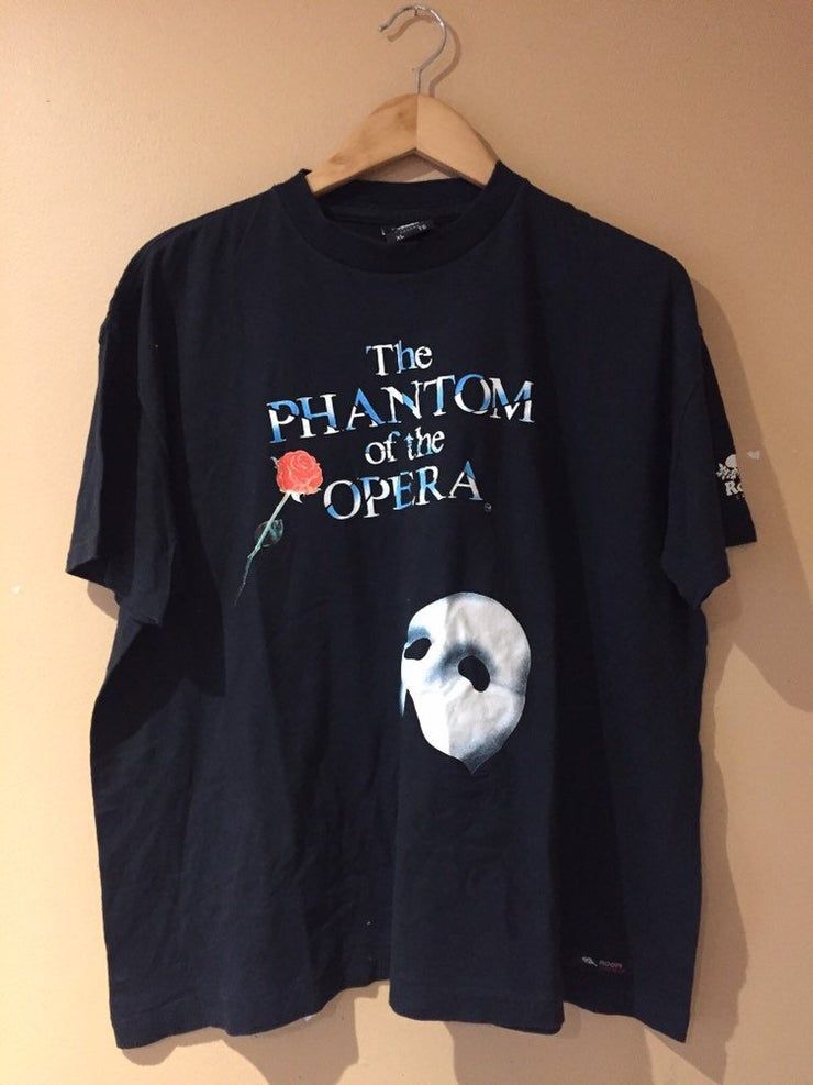 1990S Vtg Phantom Of The Opera Big Graphic T-Shirt