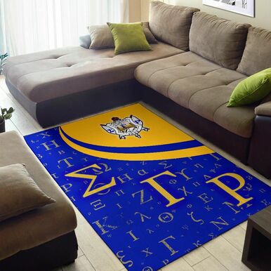 Sigma Gamma Rho Area Rug – Sorority Greek Alphabet Symbols Area Rug