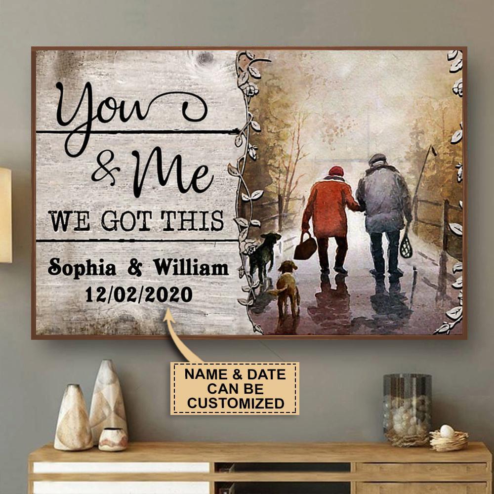 Aeticon Gifts Personalized Fishing You And Me We Got Canvas Mom Dad Gift Home Decor