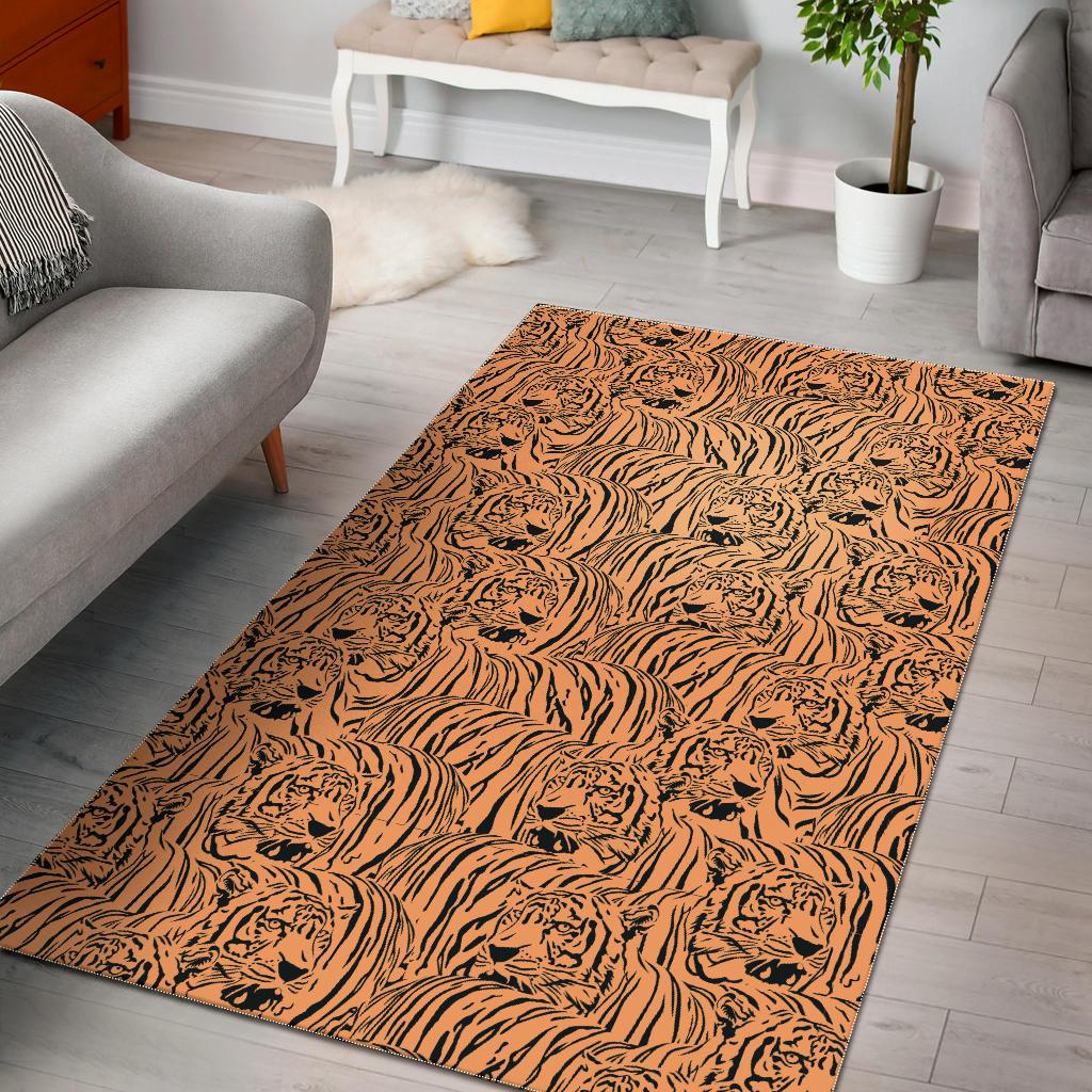 Bengal Tigers Pattern Area Rug