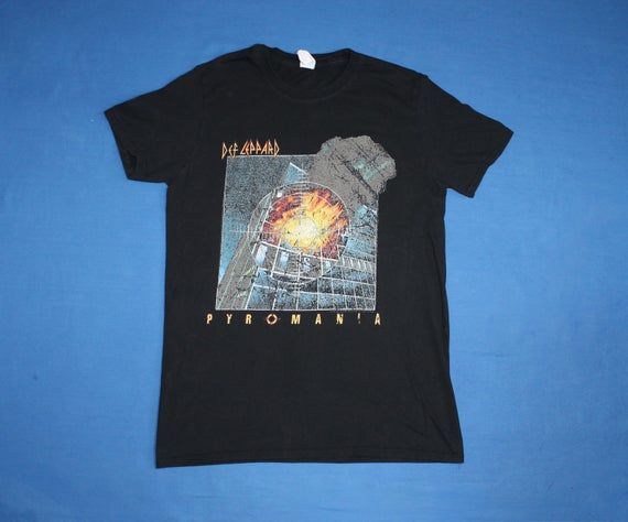 2000S Def Leppard Shirt Pyromania Shirt British Rock Band Shirt Glam Metal Shirt Hard Rock Shirt Men S Shirt