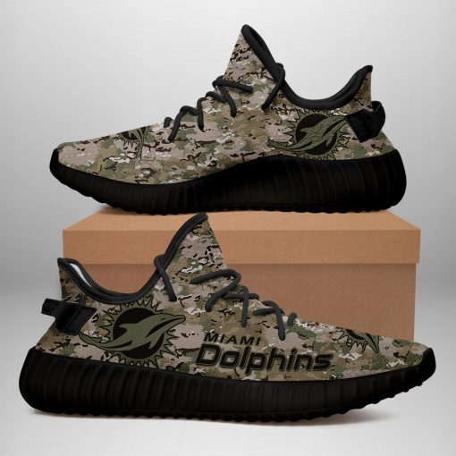 Miami Dolphins U.S. Military Camouflage Shoes – Free Shipping