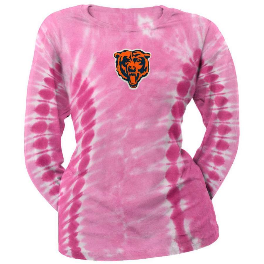 Chicago Bears – Logo Juniors Tie Dye Long Sleeve T-Shirt