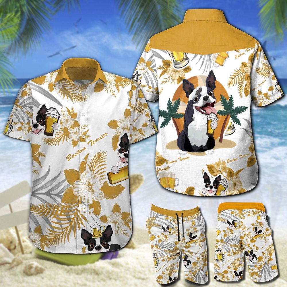 Boston Terrier Beer Hawaii Shirt 202 Ha62133