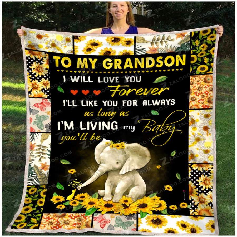 BLANKET – ELEPHANT – Grandson – I Will Love You Forever