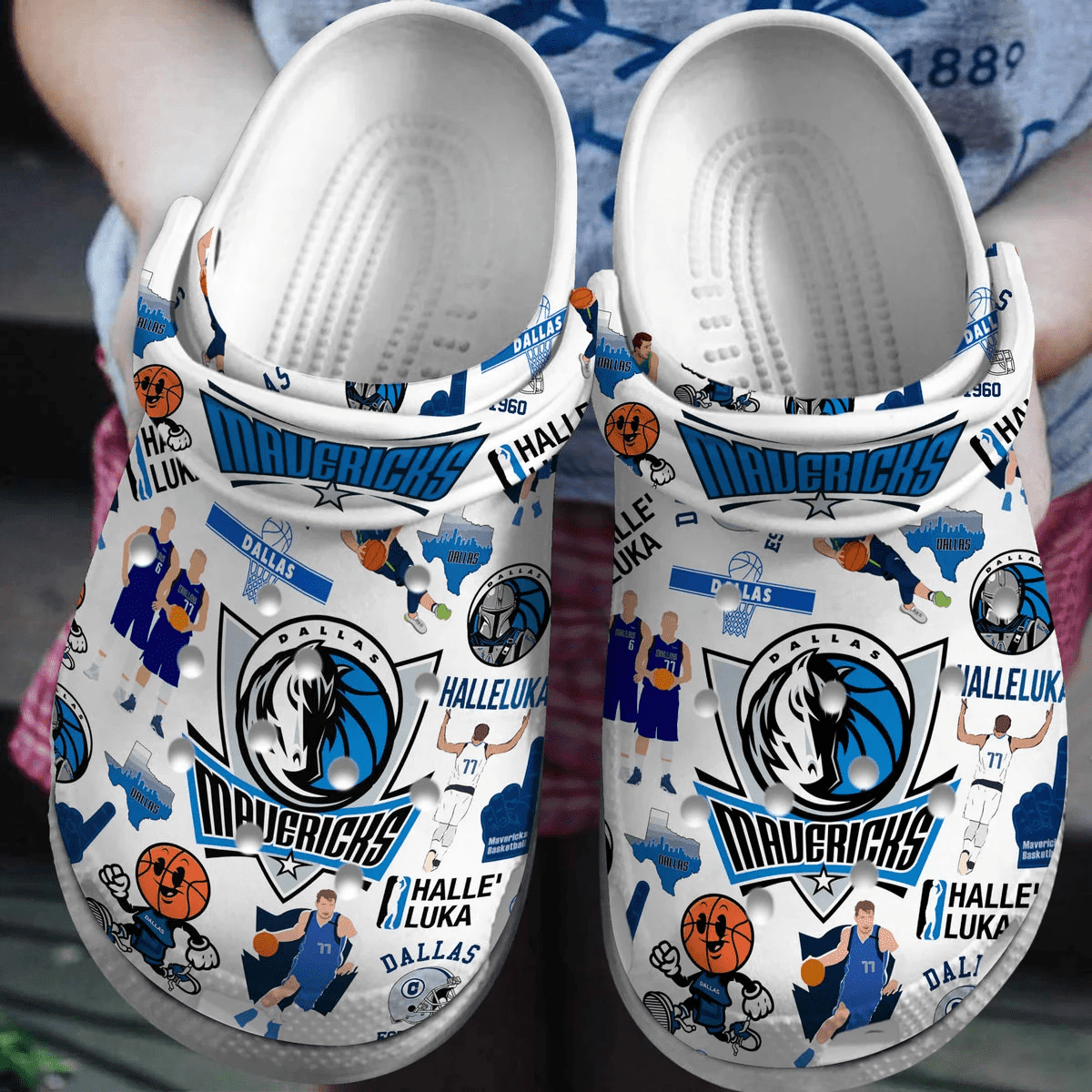 Dallas Mavericks NBA Sport Crocs Crocband Clogs Shoes Comfortable For Men Women and Kids