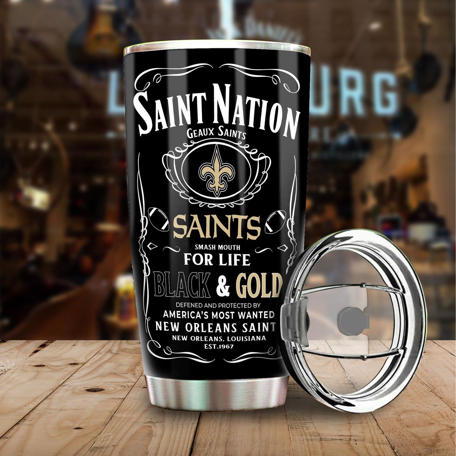 New Orleans Saints Stainless Steel Tumbler – Tumbler 20oz