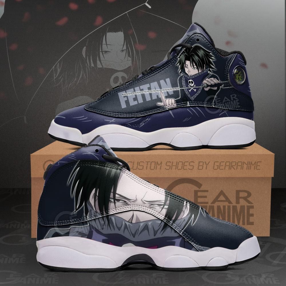 Feitan Air Jordan 13 Sneakers JD13 Hunter X Hunter Custom Anime Shoes