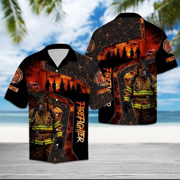 Firefighter Life Hawaii Shirt Unisex Adult Ha24995