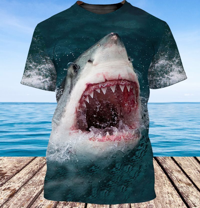 Shark In The Ocean 3D Full Print Tshirt