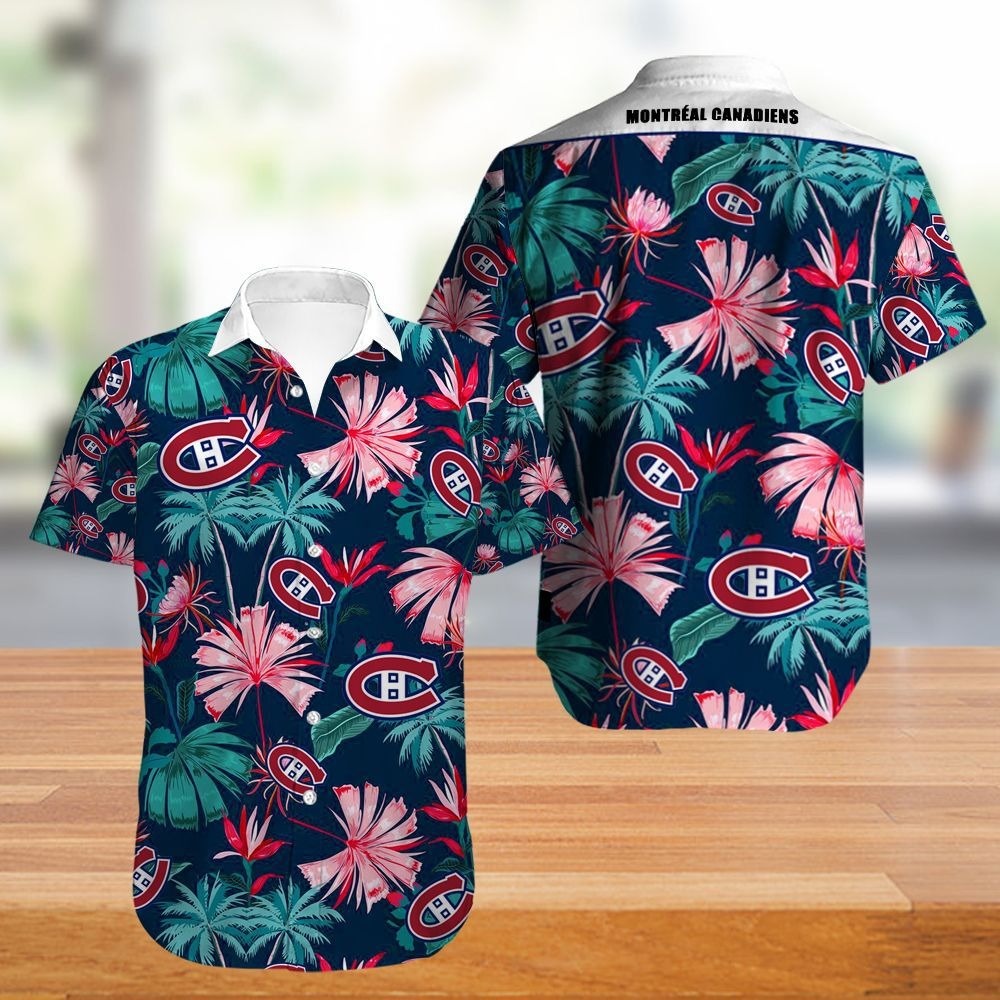 Montreal Canadiens Hawaii Shirt Tropical Flowers Summer For Fans Ha9456