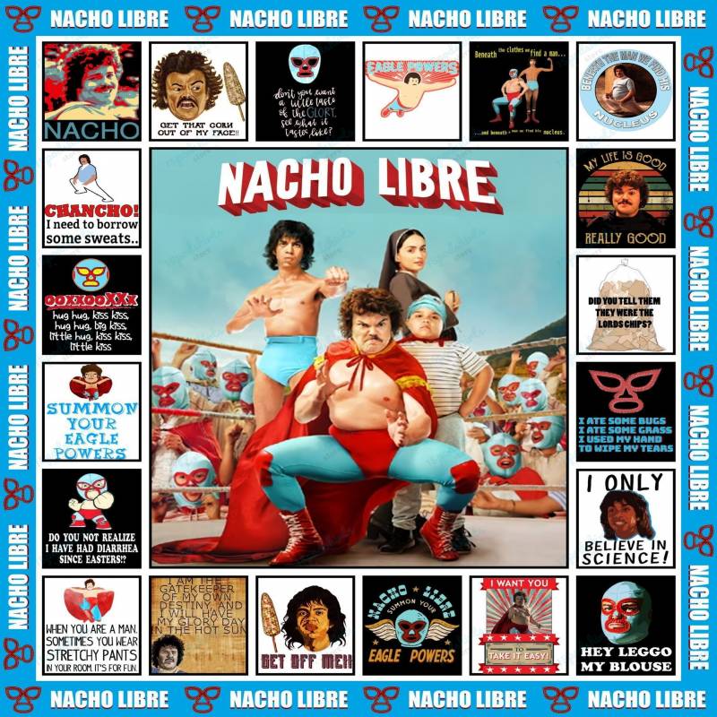 QD Nacho Libre Ver2 Quilt Blanket