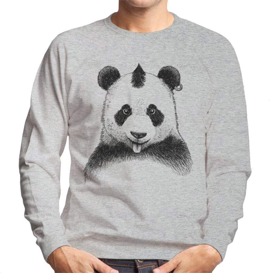 Punky Panda Men’s Sweatshirt