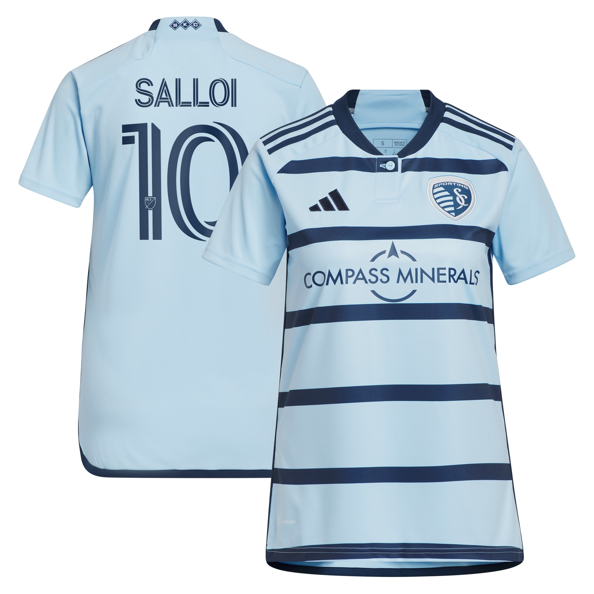 Daniel Salloi Sporting Kansas City Women's 2024 Hoops 4.0 Replica Player Jersey  Light Blue