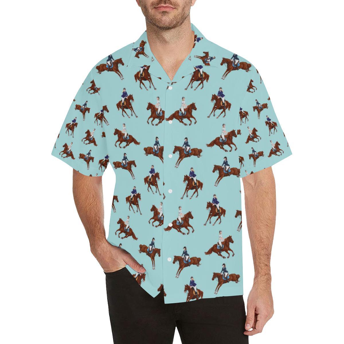 Equestrian Horse Riding Hawaii Hawaii Shirt For Men Women Ha89589