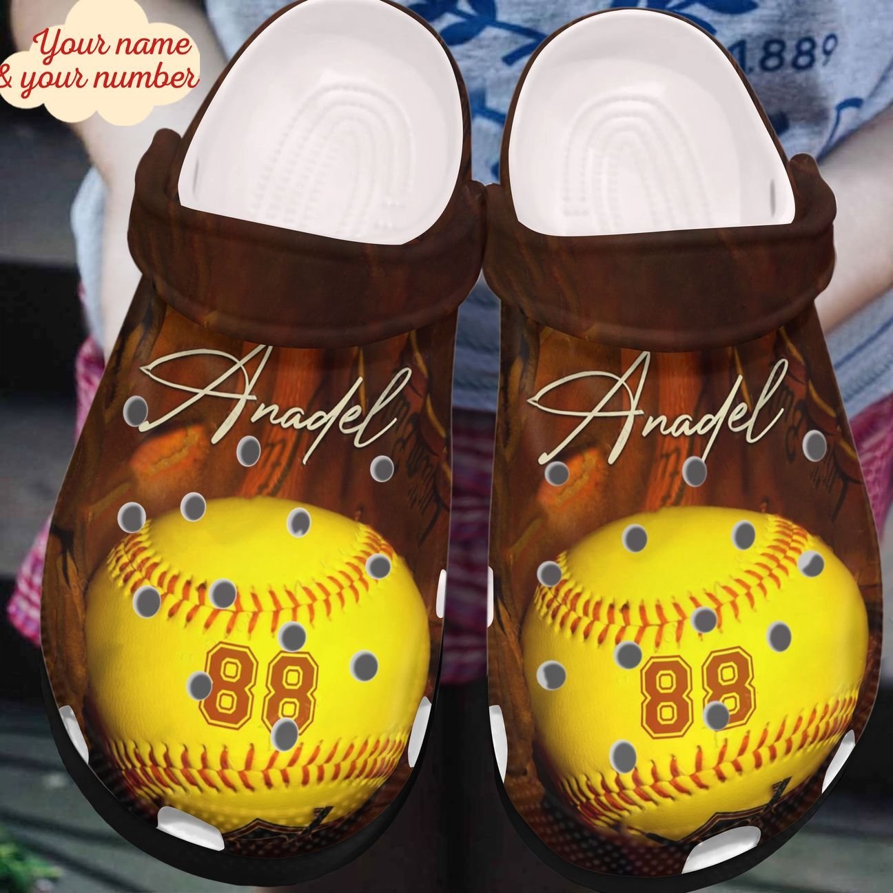 Softball Personalized Clog, Custom Name, Text, Color, Number Fashion Style For Women, Men, Kid, Print 3D Stay Calm And Throw Strikes 1